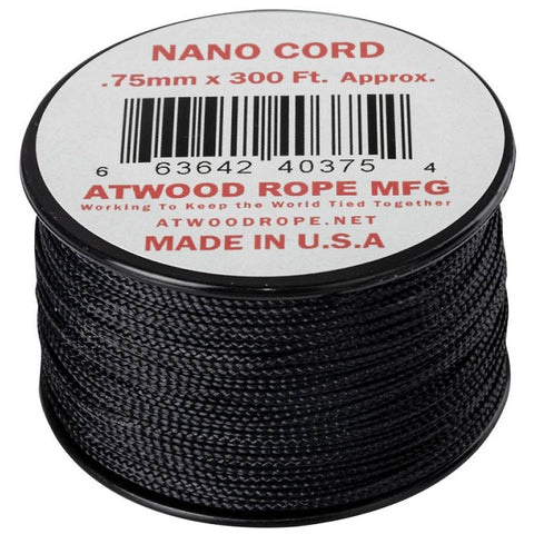 ATWOOD ROPE MFG NANO CORD (300FT) - BLACK