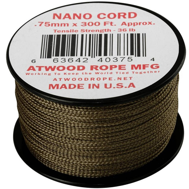 ATWOOD ROPE MFG NANO CORD (300FT) - COYOTE