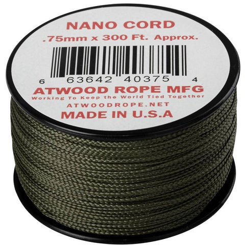 ATWOOD ROPE MFG NANO CORD (300FT) - OLIVE DRAB