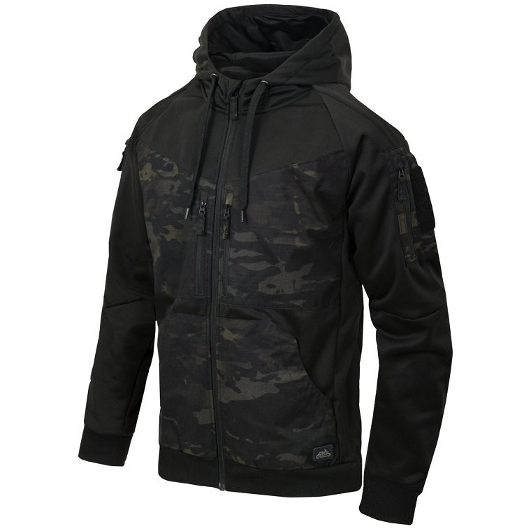 HELIKON-TEX ROGUE HOODIE (FULL ZIP) - BLACK MULTICAM BLACK