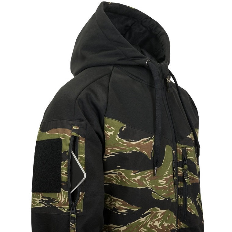 HELIKON-TEX ROGUE HOODIE (FULL ZIP) - BLACK / DESERT NIGHT CAMO