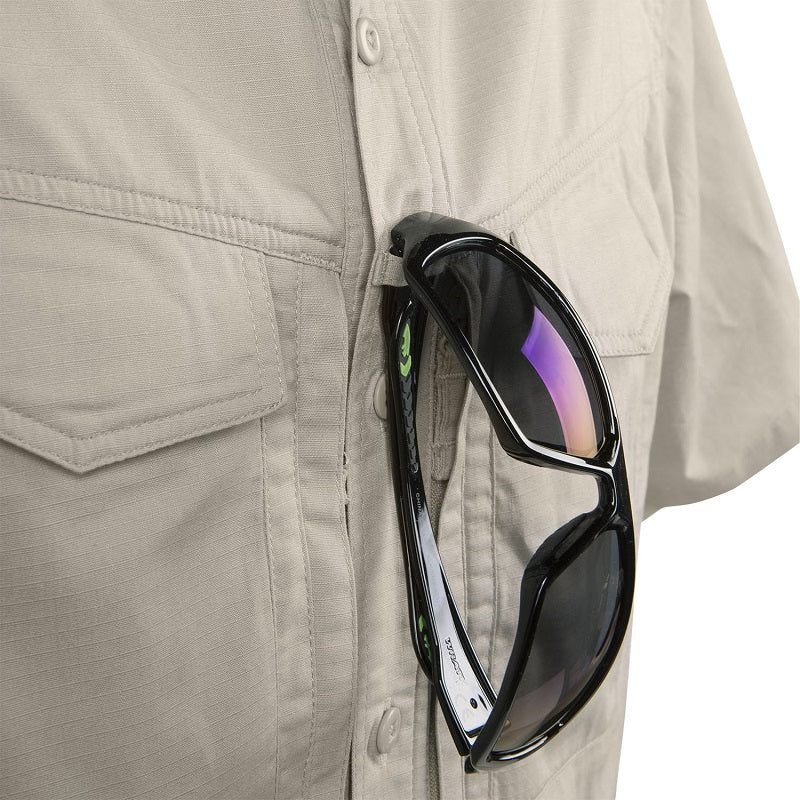 HELIKON-TEX DEFENDER MK2 SHORT SLEEVE SHIRT - POLYCOTTON RIPSTOP - BLACK