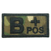 HGS BLOOD GROUP PATCH - B POSITIVE (MULTICAM)