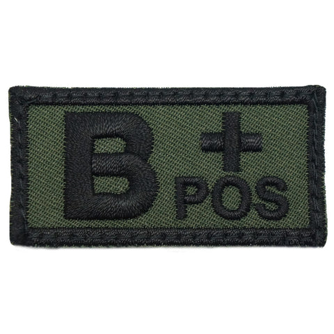 HGS BLOOD GROUP PATCH - B POSITIVE (OD GREEN)
