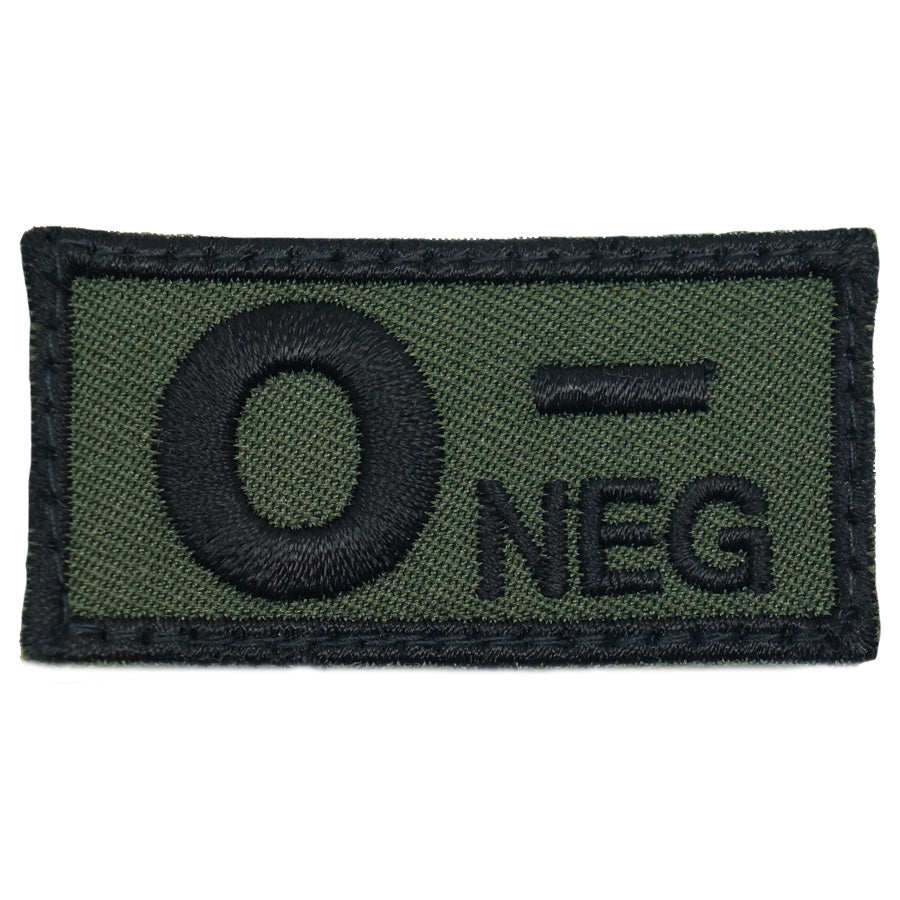 HGS BLOOD GROUP PATCH - O NEGATIVE (OD GREEN)
