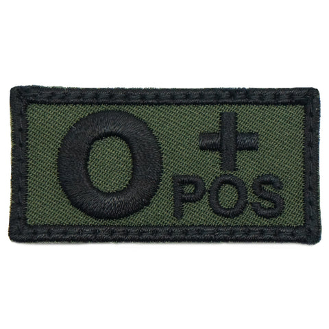 HGS BLOOD GROUP PATCH - O POSITIVE (OD GREEN)