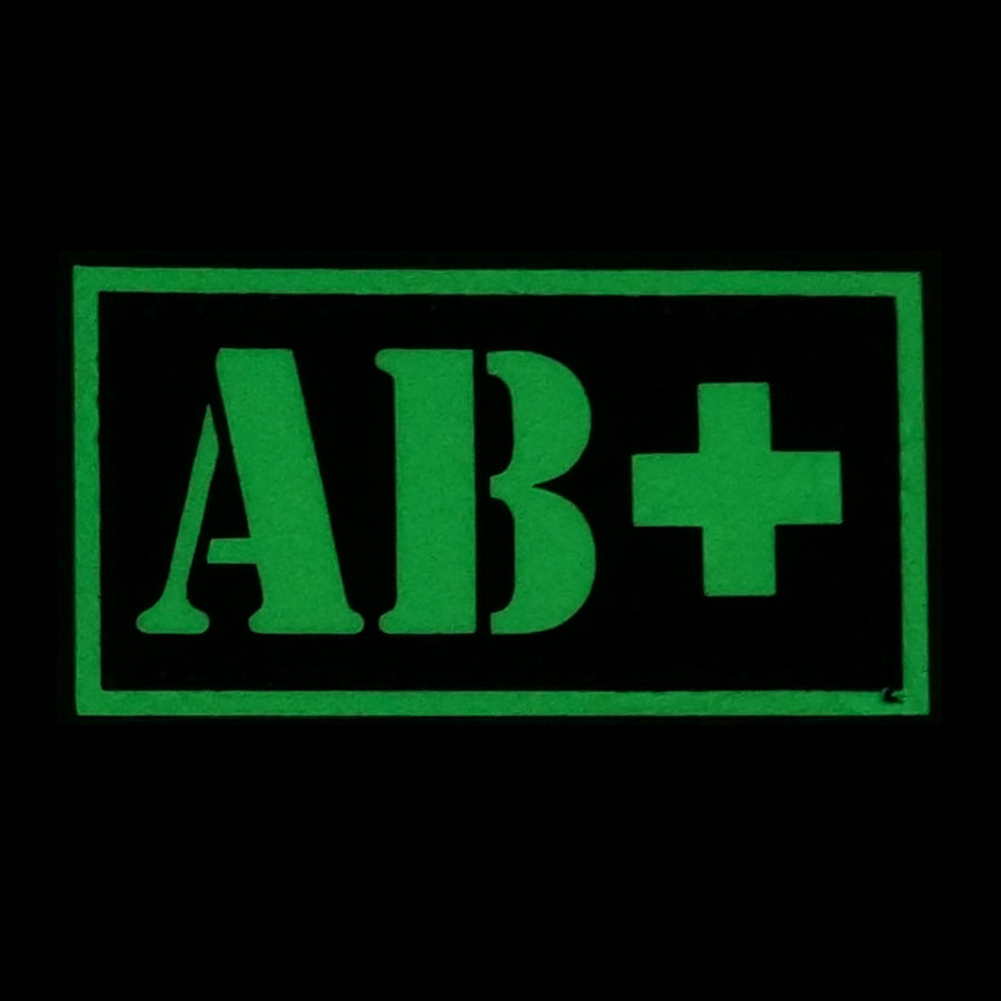 HGS GLOW IN THE DARK BLOOD TYPE PATCH (AB+)