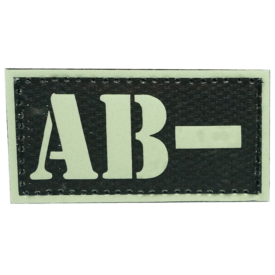 HGS GLOW IN THE DARK BLOOD TYPE PATCH (AB-)