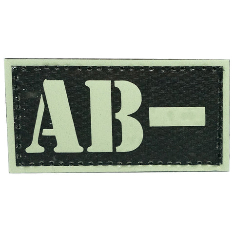 HGS GLOW IN THE DARK BLOOD TYPE PATCH (AB-)