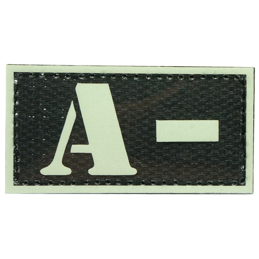 HGS GLOW IN THE DARK BLOOD TYPE PATCH (A-)