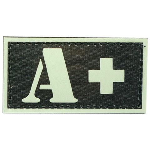 HGS GLOW IN THE DARK BLOOD TYPE PATCH (A+)