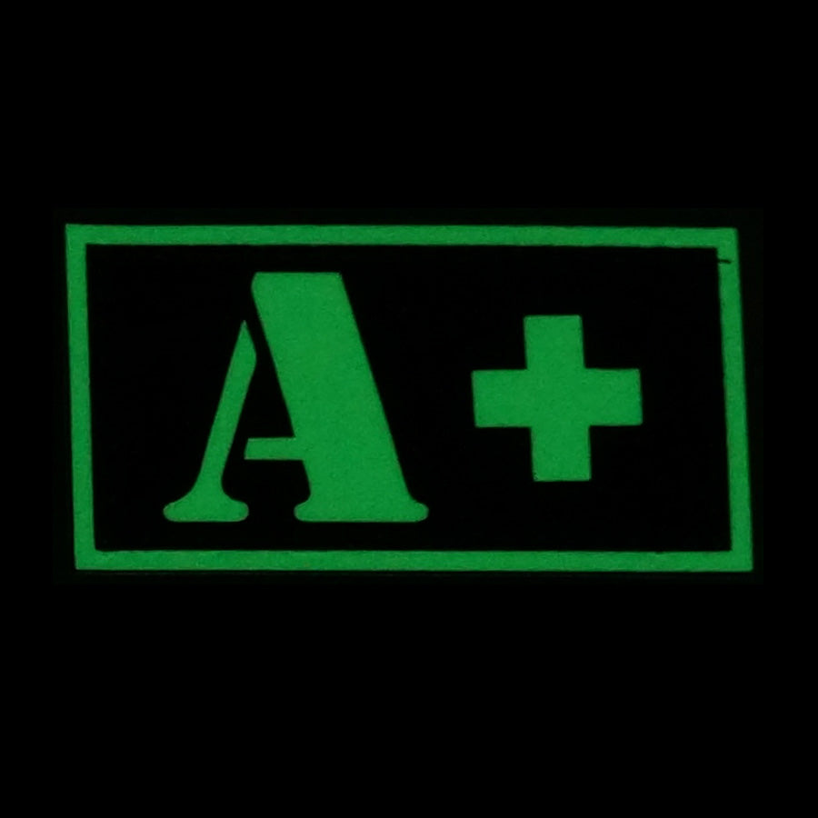 HGS GLOW IN THE DARK BLOOD TYPE PATCH (A+)
