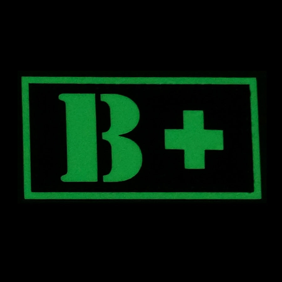 HGS GLOW IN THE DARK BLOOD TYPE PATCH (B+)
