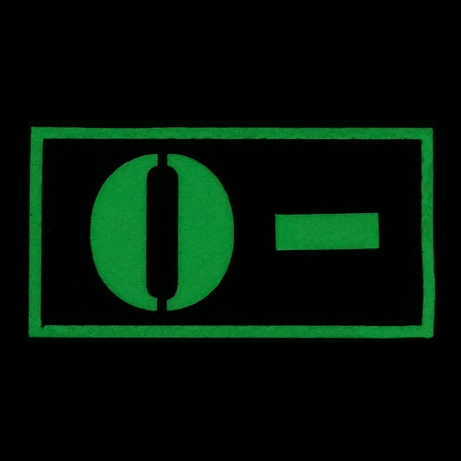 HGS GLOW IN THE DARK BLOOD TYPE PATCH (O-)