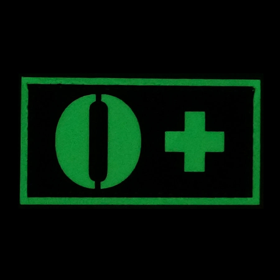 HGS GLOW IN THE DARK BLOOD TYPE PATCH (O+)
