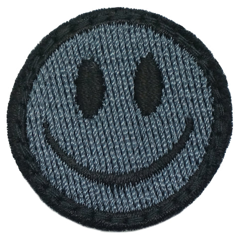 SMILEY FACE PATCH - GRAY