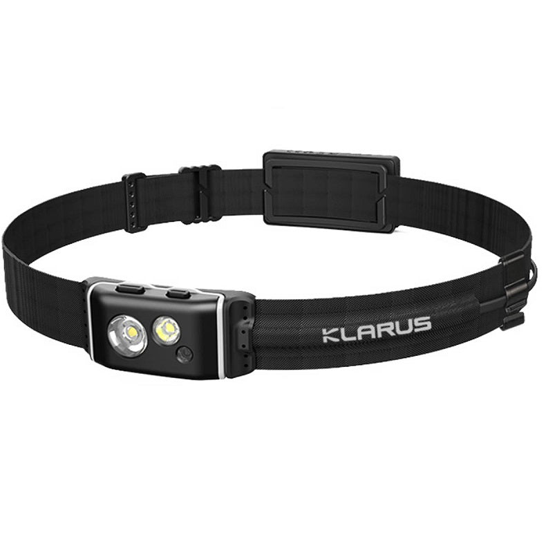 KLARUS HR1 PLUS RECHARGEABLE RUNNING HEADLAMP - 600 LUMENS (2000MAH LI-ION BATTERY PACK INCLUDED) - BLACK