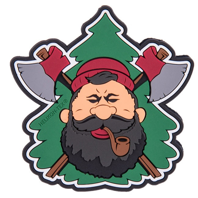 HELIKON-TEX "BEARDMAN BUSHCRAFT" PATCH - PVC - OLIVE GREEN