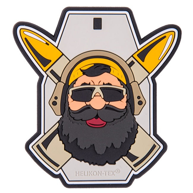 HELIKON-TEX "BEARDMAN RANGE" PATCH - PVC - GREY