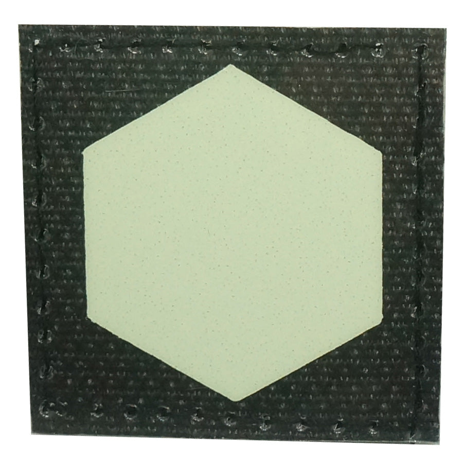HEXAGON GITD PATCH - GLOW IN THE DARK