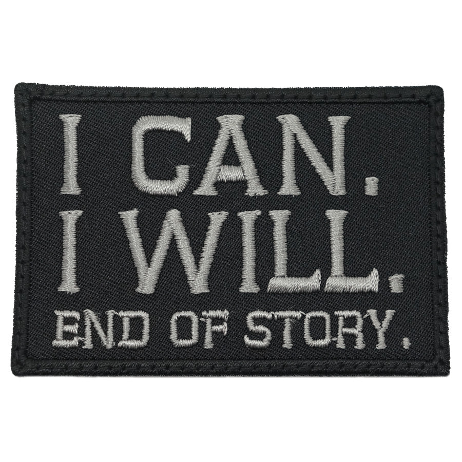 I CAN. I WILL. PATCH - BLACK FOLIAGE