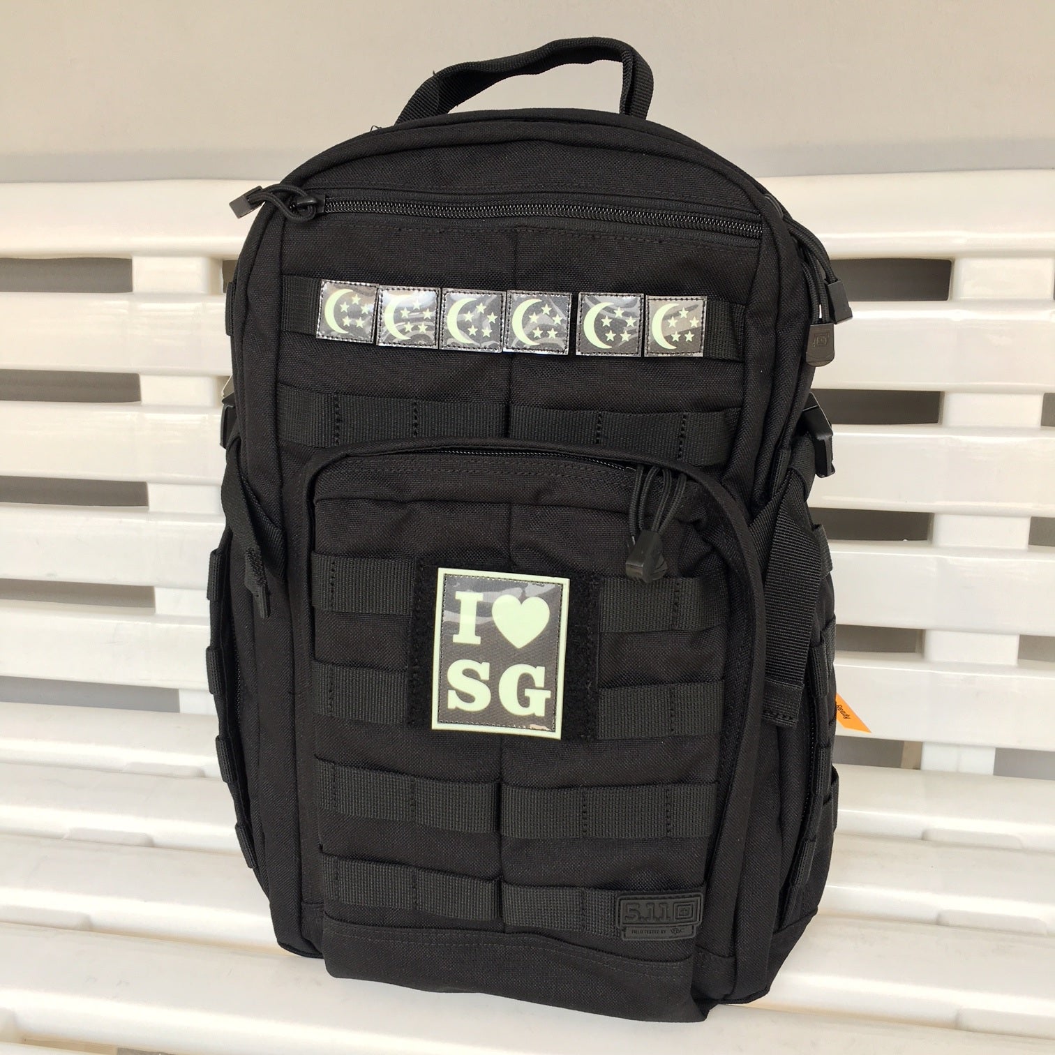 I LOVE SG PATCH - GLOW IN THE DARK