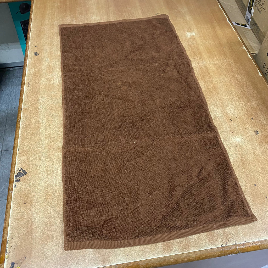 BLUEPOINT 100% COTTON TOWEL - BROWN (OLD STOCK WITH RANDOM AGING SPOTS)