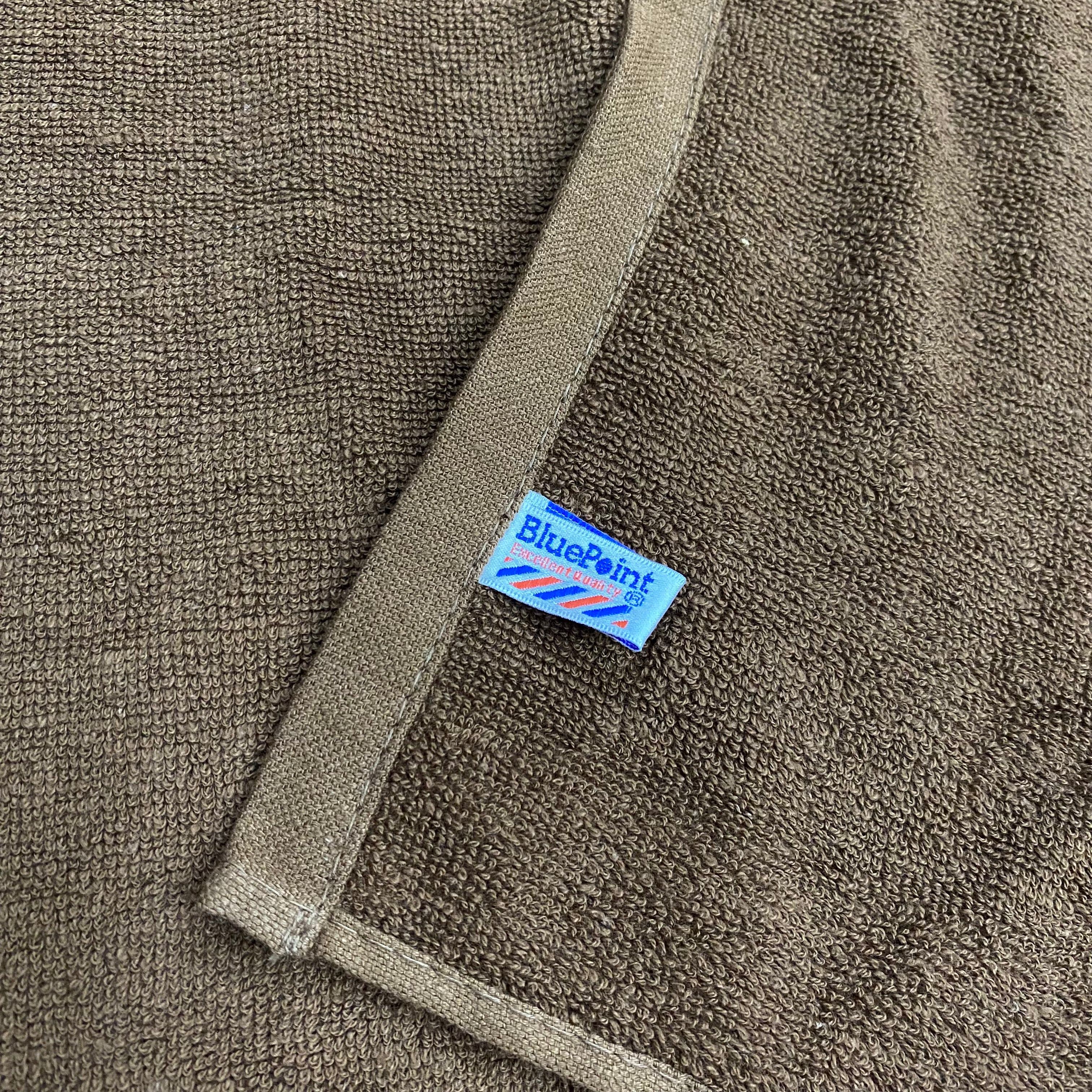 BLUEPOINT 100% COTTON TOWEL - BROWN (OLD STOCK WITH RANDOM AGING SPOTS)