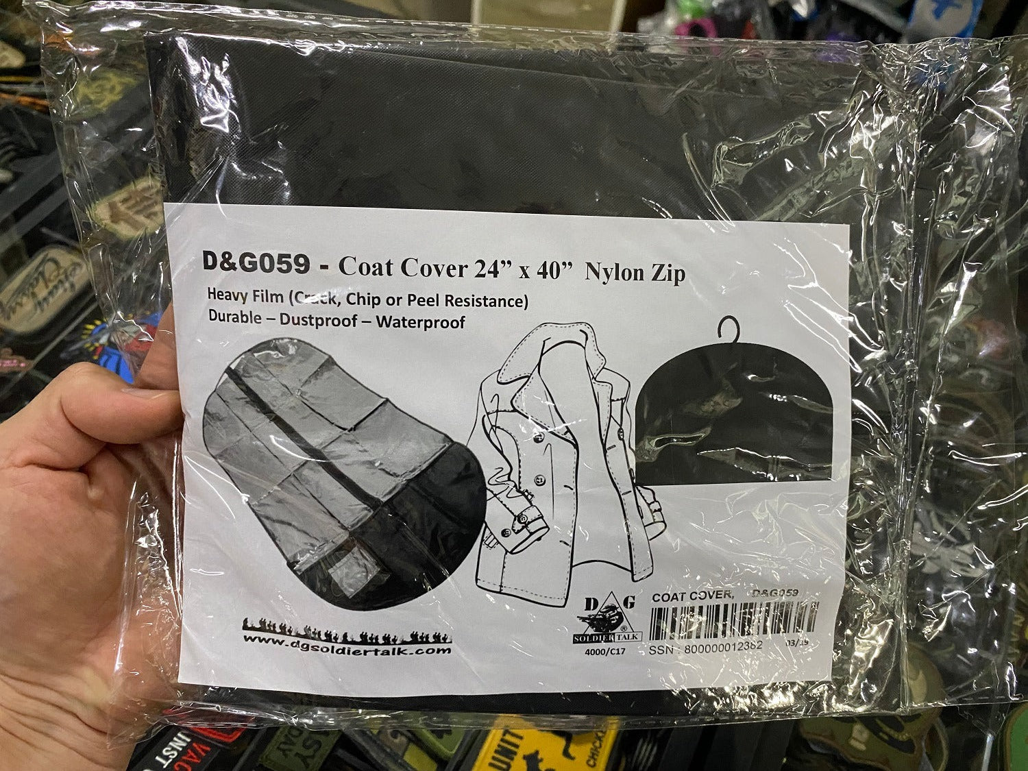 SOLDIERTALK COAT COVER - BLACK