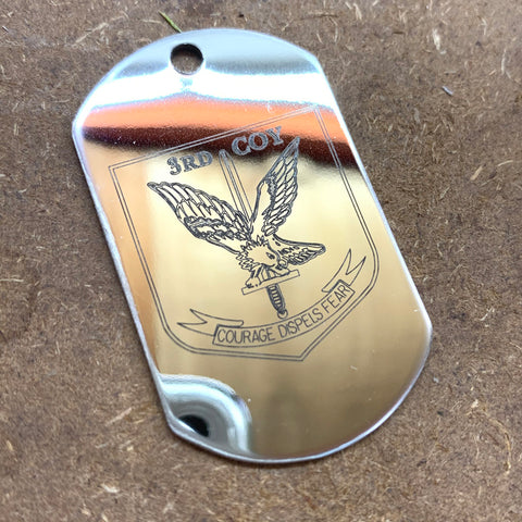 LOGO DOG TAG - STAINLESS STEEL (3RD COY)