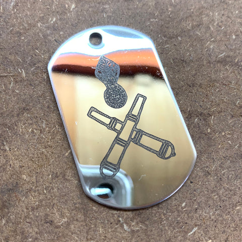 LOGO DOG TAG - STAINLESS STEEL (ARTILLERY)