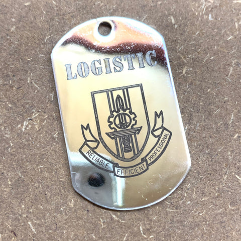 LOGO DOG TAG - STAINLESS STEEL (LOGISTIC)
