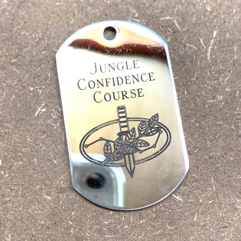 LOGO DOG TAG - STAINLESS STEEL (JUNGLE CONFIDENCE COURSE)