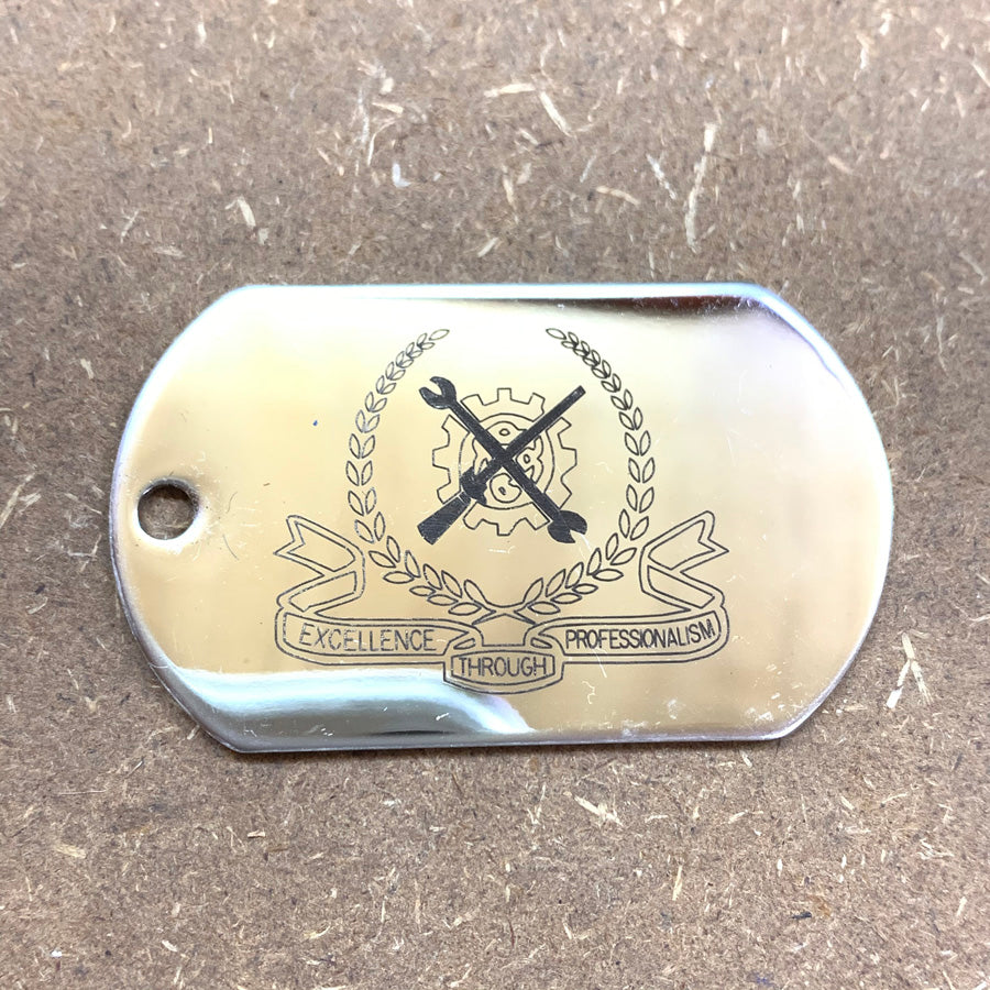 LOGO DOG TAG - STAINLESS STEEL (MES)