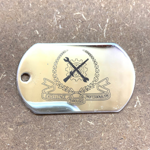 LOGO DOG TAG - STAINLESS STEEL (MES)