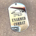 LOGO DOG TAG - STAINLESS STEEL (UNARMED COMBAT)