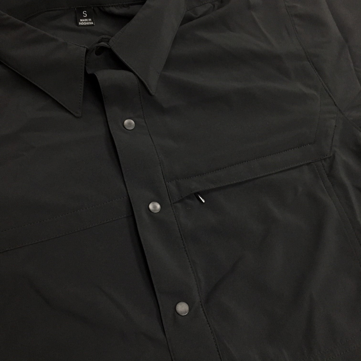 TRU-SPEC ASIAN FIT COOL CAMP SHIRT - BLACK