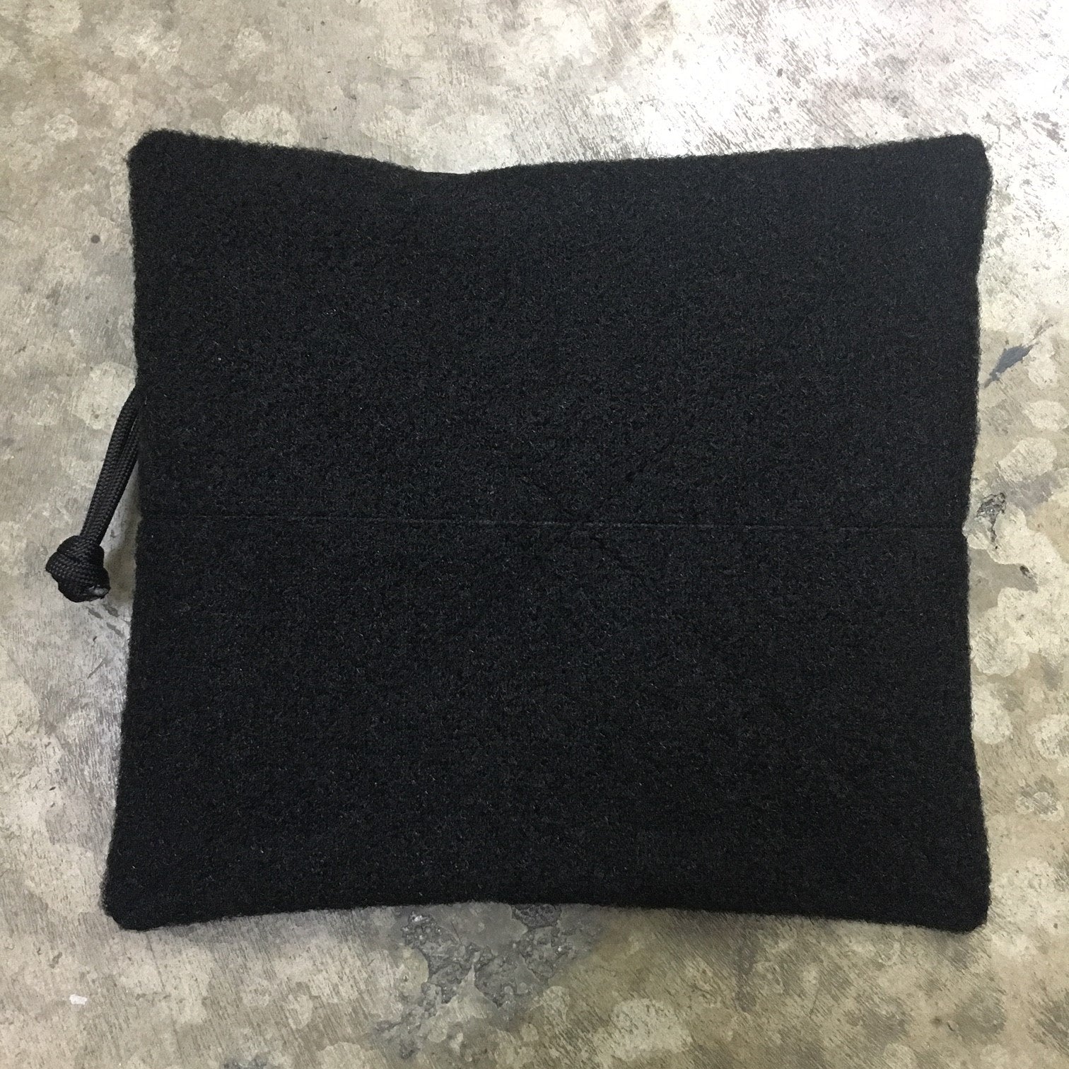 MIL-SPEC EDC POUCH LOOP SIDE VELCRO - SPLASH PROOF ZIPPER (ALL BLACK)