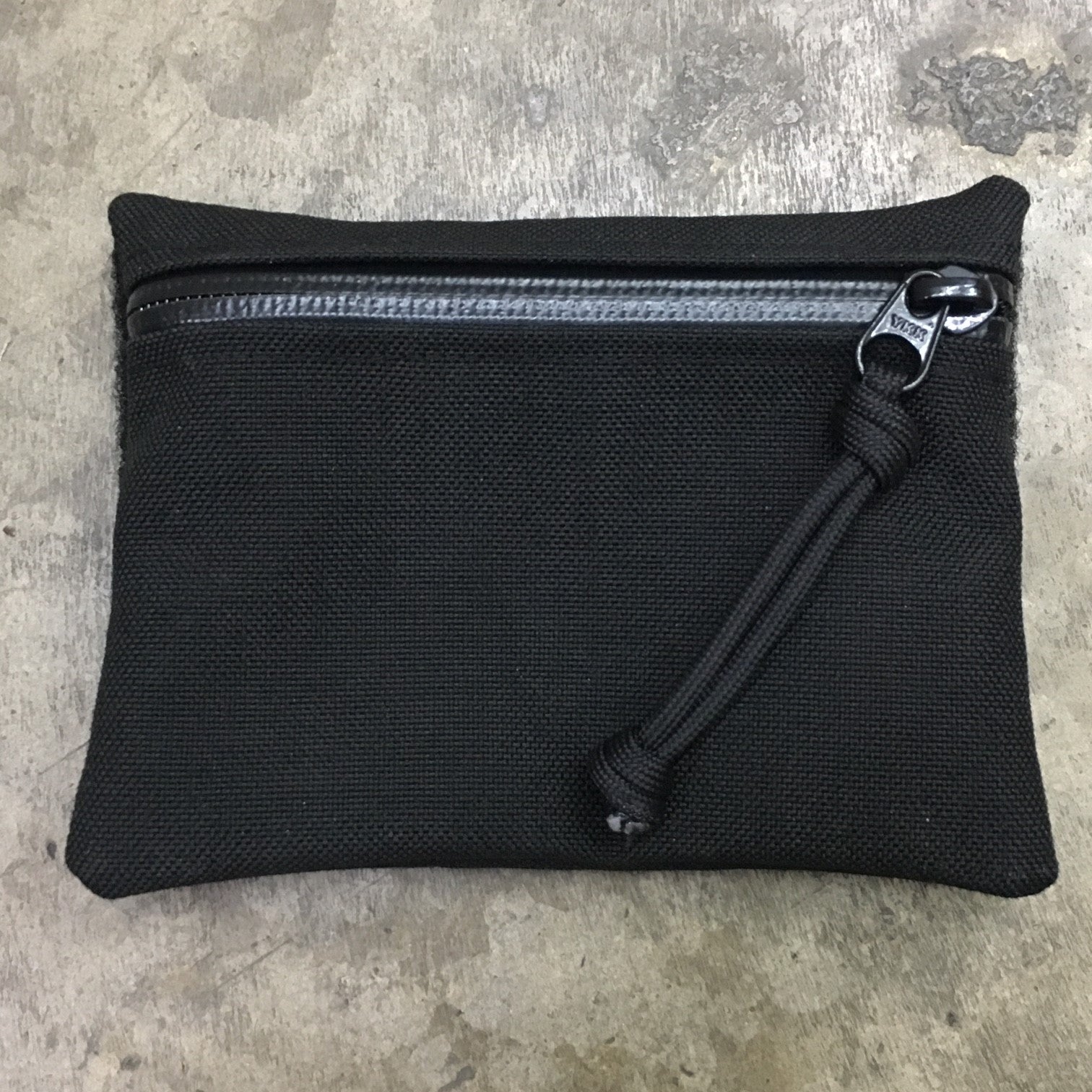 MIL-SPEC MINI EDC POUCH - HOOK SIDE VELCRO, SPLASH PROOF ZIPPER (ALL BLACK)