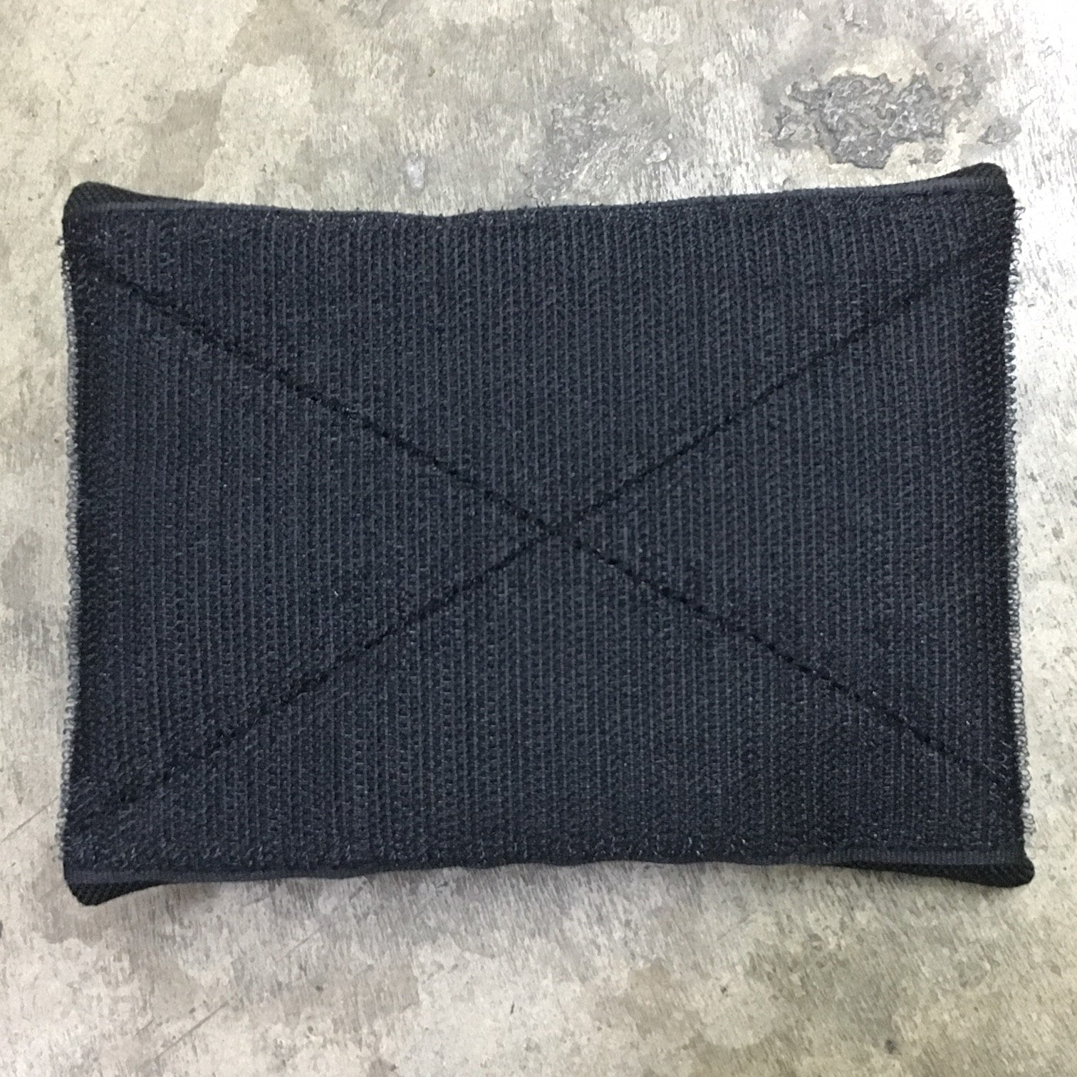 MIL-SPEC MINI EDC POUCH - HOOK SIDE VELCRO, SPLASH PROOF ZIPPER (ALL BLACK)