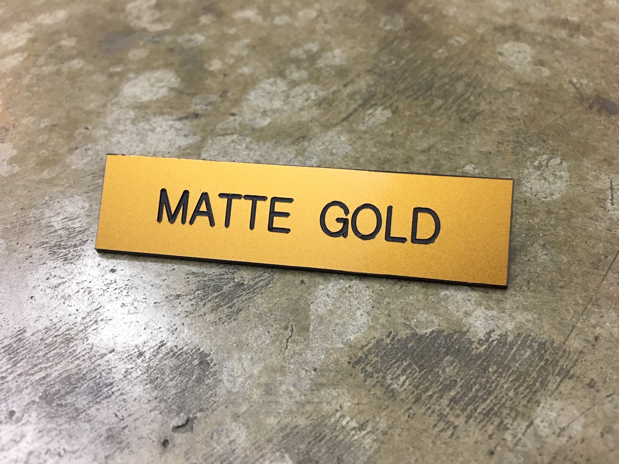 PLASTIC NAME TAG - 2 LINES