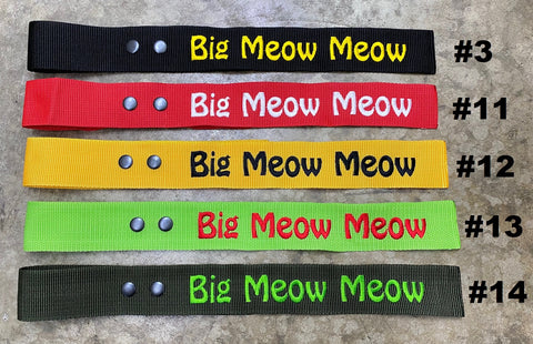BIG MEOW MEOW LUGGAGE TAG CUSTOMIZATION - UP TO 22 CHARACTERS