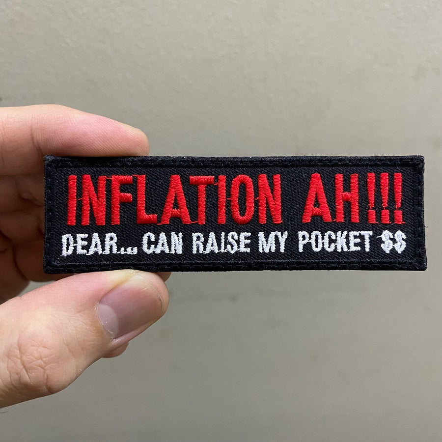 INFLATION AH!!! PATCH - BLACK RED