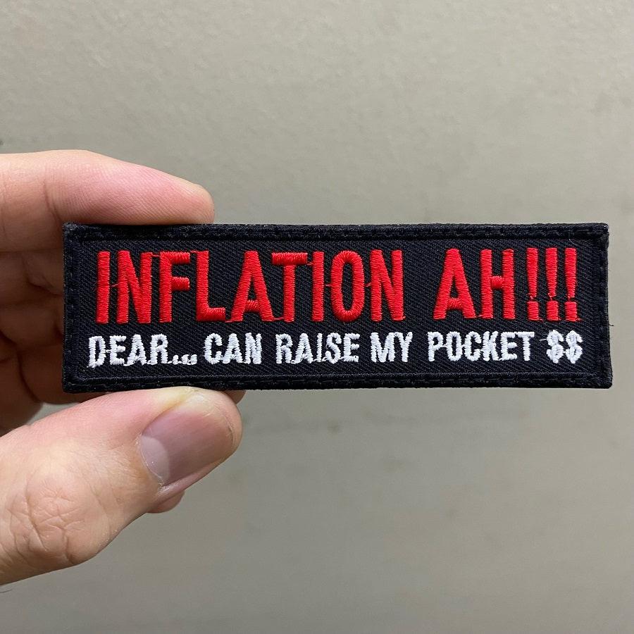 INFLATION AH!!! PATCH - BLACK RED – Hock Gift Shop | Army Online Store ...