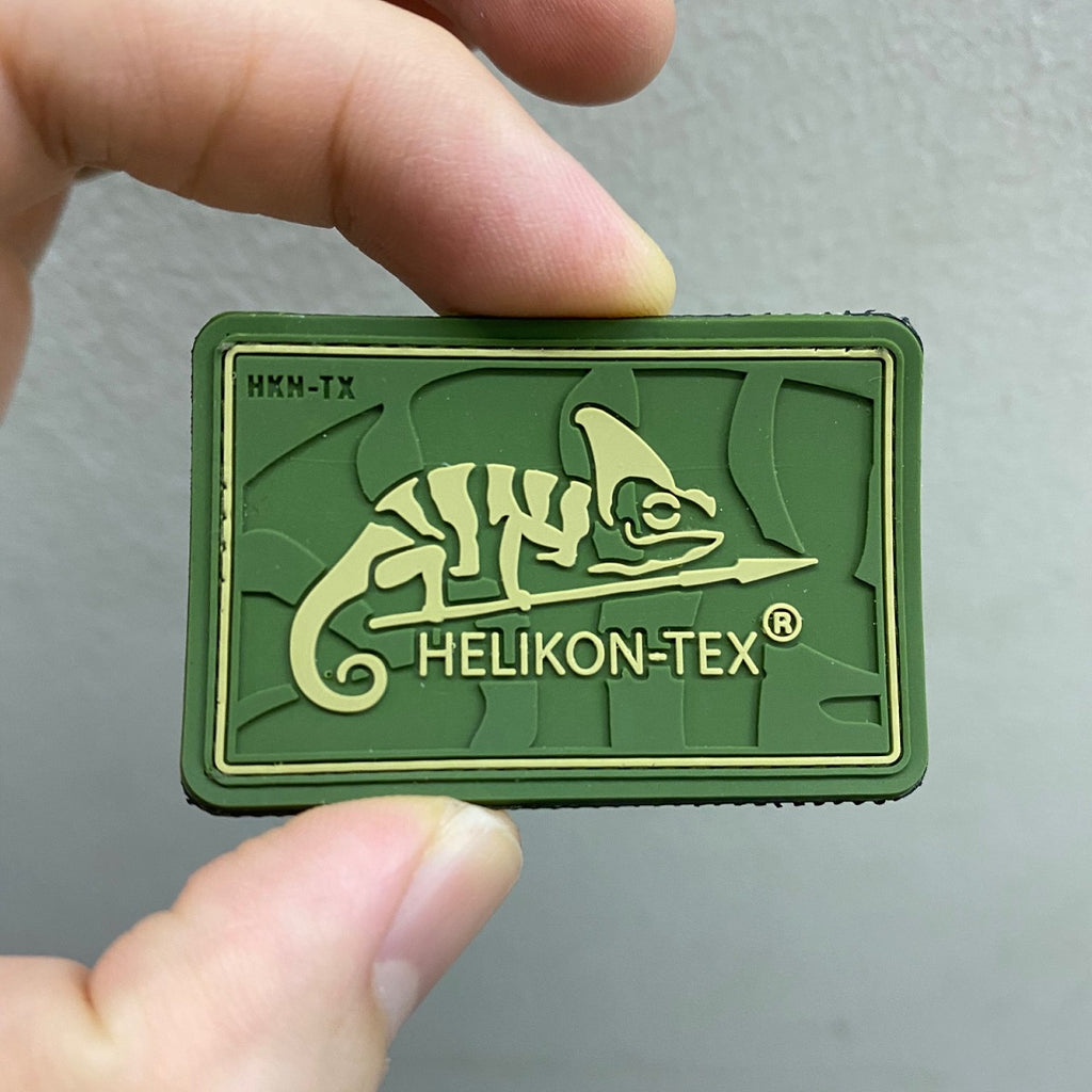 HELIKON-TEX LOGO PATCH - PVC (OLIVE GREEN)