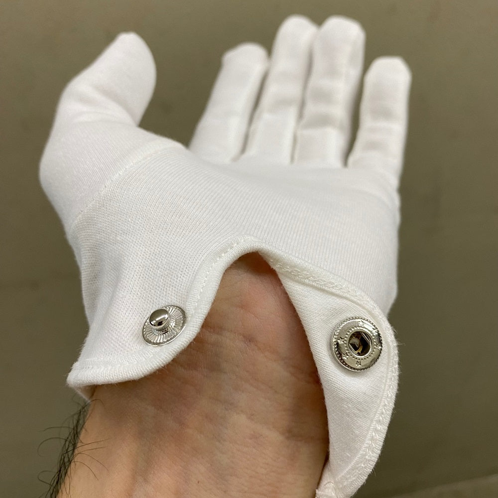 PREMIUM GRADE 100% COTTON WHITE PARADE GLOVES