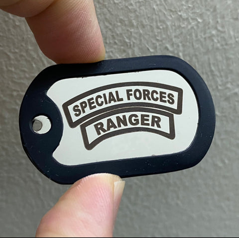 LOGO DOG TAG - STAINLESS STEEL (SPECIAL FORCES X RANGER)