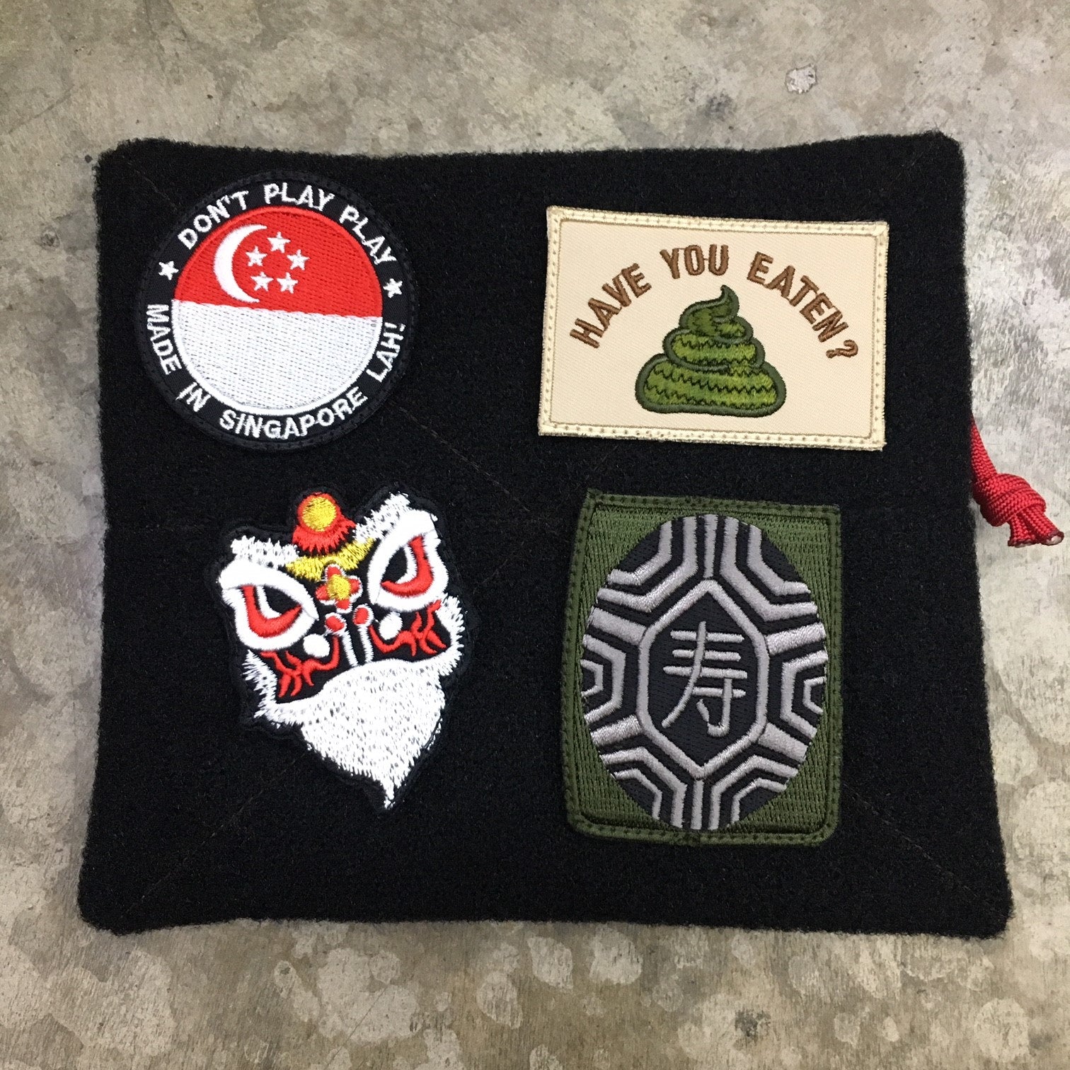 MIL-SPEC EDC POUCH LOOP SIDE VELCRO - 1000 DENIER CORDURA (ACU CAMO)