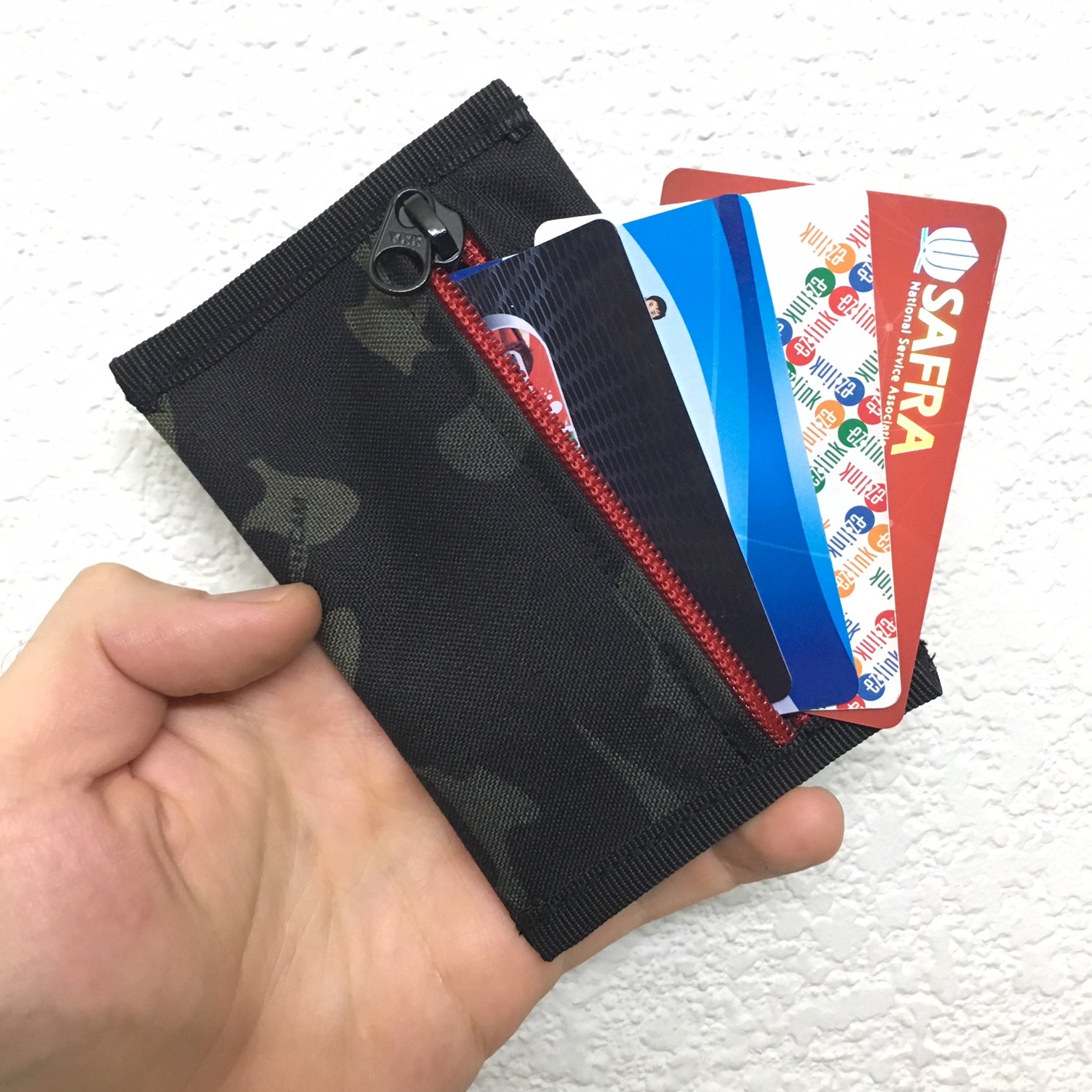 MIL SPEC CARD CASE WITH HOOK SIDE VELCRO - (MULTICAM BLACK)