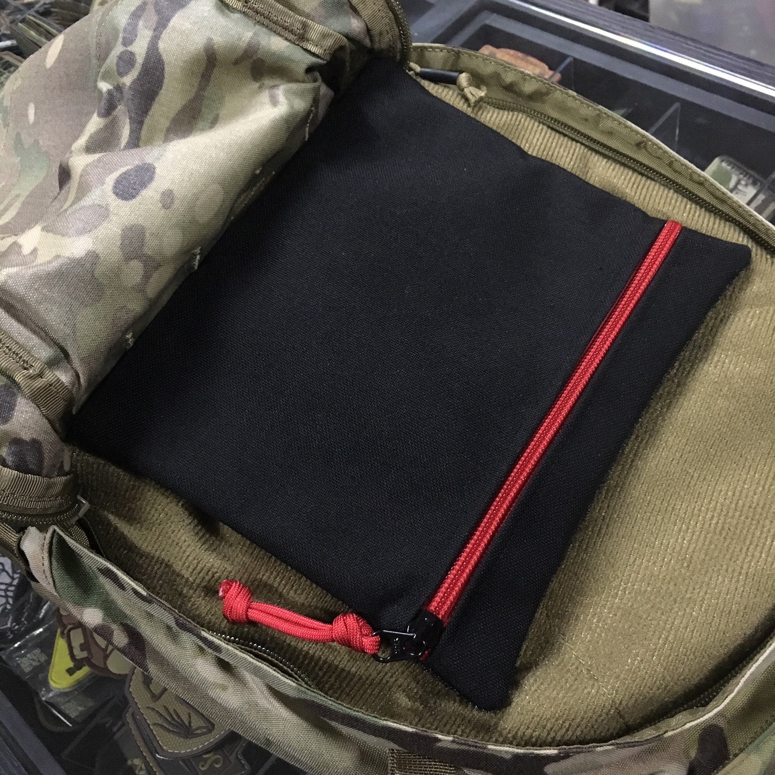 MIL-SPEC EDC POUCH HOOK SIDE VELCRO - 1000 DENIER CORDURA (BLACK)